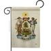 Americana Home & Garden 13 x 18.5 in. Coat of Arms Maine Garden Flag with Americana States Double-Sided Decorative Vertical House Banner Yard Gift
