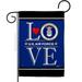 Americana Home & Garden G142636-BO 13 x 18.5 in. US Air Force Love Garden Flag with Armed Forces Double-Sided Decorative Vertical Flags House Decoration Banner Yard Gift