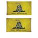 3x5 Gadsden Don t Tread on Me 2 Faced Double Sided 2-ply Flag #2 Gift Set #2