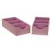 Household Essentials 3-Compartment Drawer Organizer Carnation Pink 2 Count