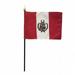 Annin Flagmakers 210110 4 x 6 in. Eb Peru Mounted - 12 Pack