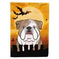 Carolines Treasures BB1777CHF Halloween English Bulldog Flag Canvas House Size Large multicolor