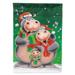 Carolines Treasures AAH7195CHF Hippo Family Caroling Flag Canvas House Size Large multicolor