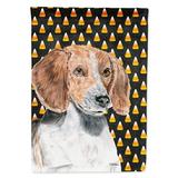 Carolines Treasures SC9537-FLAG-PARENT English Foxhound Halloween Candy Corn Flag multicolor