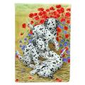 Carolines Treasures ASA2071CHF Dalmatian Pups Flag Canvas House Size Large multicolor