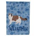 Carolines Treasures CK4960CHF Ragdoll 3 Cat Welcome Flag Canvas House Size Large multicolor