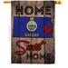 Ornament Collection 28 x 40 in. State Kansas Home Sweet American State Vertical House Flag with Double-Sided Decorative Banner Garden Yard Gift