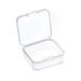 huntermoon Mini Small Storage Containers Square 12Pcs Transparent Jewelry Beaded Case