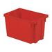 Lewisbins Stk and Nest Ctr Red Solid Polyethylene SN2013-12 RED