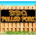 BBQ Pulled Pork 13 oz Vinyl Banner With Metal Grommets