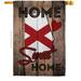 Ornament Collection 28 x 40 in. State Alabama Home Sweet American State Vertical House Flag with Double-Sided Decorative Banner Garden Yard Gift