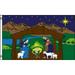 NATIVITY SCENE flag 3x5 ft holiday santa xmas merry christmas jesus 100D