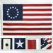 Embroidered Betsy Ross Flag 3x5ft Historical American House Flag 3 x 5 210D