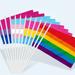 Anley LGBT Mini Flag 12 Pack - Hand Held Rainbow Transgender Bisexual and Pansexual Flags