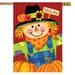 Scarecrow and Pumpkins Fall House Flag Welcome Autumn 28 x 40 Briarwood Lane