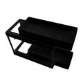 Under Sink Storage Rack 2 Tier Sliding Cabinet Under Basket Storage Drawer With Hooks Under Sink Storage Rack And Under Cabinet Storage For Bathroom Kitchen Black