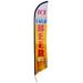 Ice Cold Beer Feather Banner Swooper Flag - NO WIND REQUIRED - Replacement FLAG ONLY