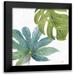 Audit Lisa 20x20 Black Modern Framed Museum Art Print Titled - Tropical Blush VII