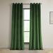 Eden Green Heritage Plush Velvet Grommet Curtain (1 Panel) Eden Green 50W X 108L