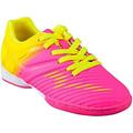 Vizari Kids Liga Indoor Soccer Shoes For Boys and Girls- Pink/Yellow - 8.5