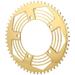 Bike Chainring Folding Bike Chainring Easy To Install Wear Resistance Positive Negative Teeth Chainring For Motocross Outdoor Gold