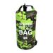 Portable Swimming Waterproof Bag Dry Sack Storage Pouch for Boating - Green Camouflage - 10L - Single Shoulder