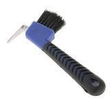 Multifunctaional Horse Hoof Pick with Brush Grooming Equestrian Tool Hoofpick Barber Horse Animal Hoof 2 in Stable Shoes Blue