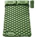 JIAN YA NA 1-2 Person Self-Inflatable Camping Mat Outdoor Double Sleeping Pad Air Mattress Olive Green