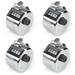 GOGO 4 Pcs Metal Tally Counters Hand Held Counter Clicker Manual Mechanical Clickers