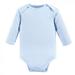 Luvable Friends Baby Boy Long-Sleeve Cotton Bodysuits 1pk Blue 9-12 Months