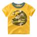 Dinosaur Print Kids Tops Toddler Kids Boys T Shirts Short Sleeve Camouflage Crewneck Tee Cute Cartoon Summer Children Clothes For 1-2 Years