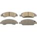 Front Brake Pad Set - Compatible with 2008 - 2018 Chevy Silverado 1500 2009 2010 2011 2012 2013 2014 2015 2016 2017