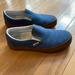 Vans Shoes | Custom Vans, Slip On, Wide | Color: Blue | Size: 7