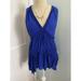 Free People Tops | Free People Blue Size Small Sleeveless Tunic Blouse Tank\Small | Color: Blue | Size: S