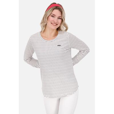 Langarmshirt ALIFE & KICKIN "Damen LeaAK", Damen, Gr. M, blau (cloudy), 60% Baumwolle 40% Polyester, Langarm, Shirts Image
