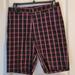 Adidas Shorts | Adidas Mens Purple & Black Plaid Golf Shorts. Size 32 | Color: Black/Purple | Size: 32