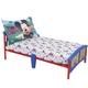 Disney Bedding | Mickey Mouse Toddler Sheet And Pillowcase-Boy Blue | Color: Blue/White | Size: Standard Crib