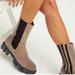 Free People Shoes | New! Free People Brooks Lug Sole Chelsea Boot Grey Suede Size 8 | Color: Black/Gray | Size: 8