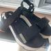 Zara Shoes | Gently Worn Zara Sandals With Velcro Straps | Color: Black/White | Size: 8.5