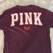 Pink Victoria's Secret Tops | Burgundy And Pink Pink Victoria’s Secret Long Sleeve | Color: Pink/Red | Size: M
