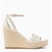 Kate Spade Shoes | Kate Spade Daisy Floral Wedge Espadrille Sandals, Parchment Nib | Color: Cream/White | Size: Various