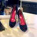 Kate Spade Shoes | Kate Spade Suede Heels (8) | Color: Black | Size: 8