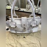 Burberry Bags | Beautiful White Leather Burberry Bag In Very Good Condition. | Color: White | Size: Os