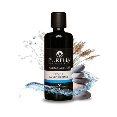 PURELIA Saunaaufguss Konzentrat Nordseebrise 100 ml natürlicher Sauna-aufguss - reine ätherische Öle