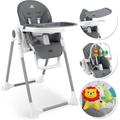 KIDIZ® 3in1 Hochstuhl Kinderhochstuhl inkl. Spielbügel Babyliege Kombihochstuhl Babyhochsitz 7