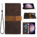 Mantto for Samsung Galaxy S23 Plus Premium Leather Flip Zipper Wallet Case Cover Pouch Bag with Wrist Strap Card ID Holder Kickstand Pocket Handbag Magnetic for Samsung Galaxy S23 Plus Brown