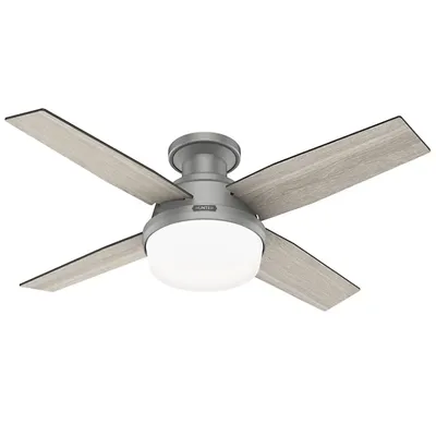 Hunter Fans Dempsey Low Profile Ceiling Fan with Light