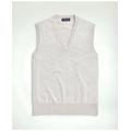 Brooks Brothers Men's Supima Cotton Sweater Vest | Grey | Size Medium