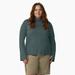 Dickies Women's Plus Cooling Performance Sun Shirt - Lincoln Green Size 1X (SLFW47)