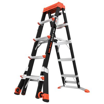 Little Giant Select Step 6' - 10' Type 1A Fiberglass Adjustable Step Ladder 15131-001 - 300 lb. Capacity